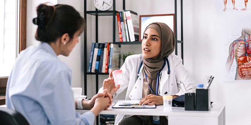 patient with doctor