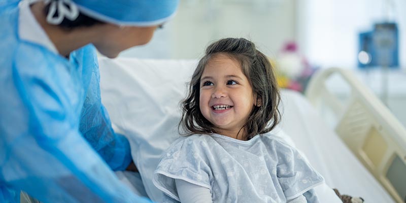 Pediatric patient smiling